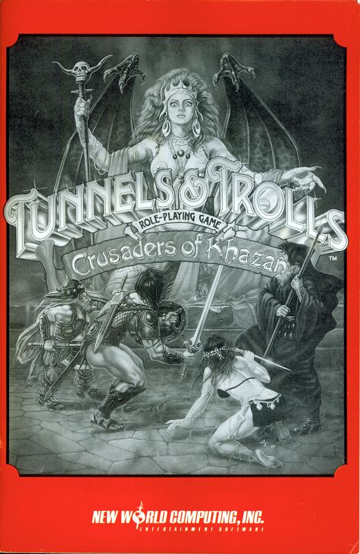 Manual for Tunnels & Trolls: Crusaders of Khazan (DOS) (3.5" release): Front