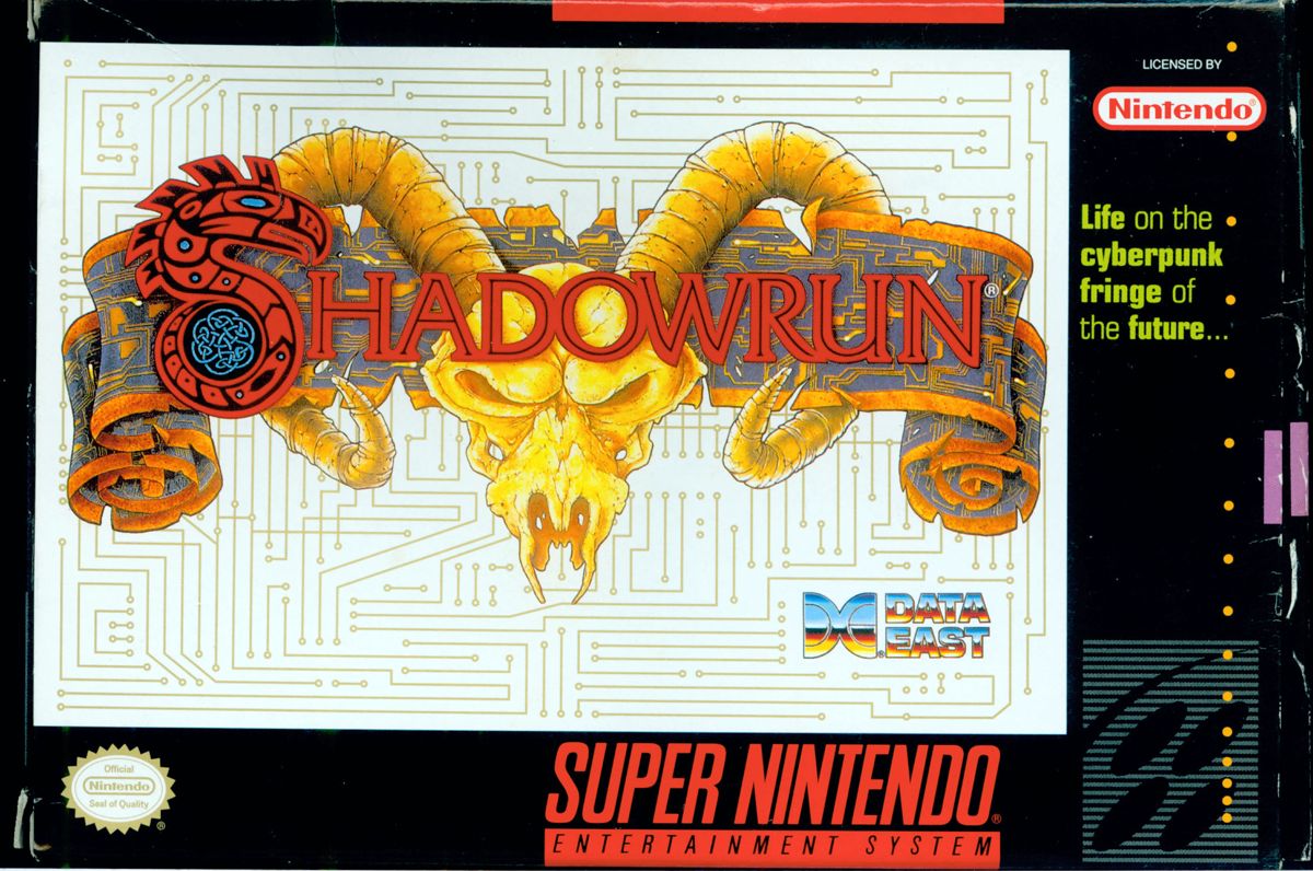 Shadowrun SNES Original 1993 Ad Authentic Nintendo Video Game Promo