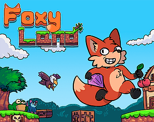 Front Cover for FoxyLand (Linux and Macintosh and Windows) (itch.io release)