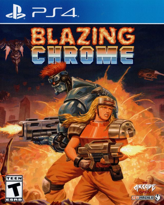 Front Cover for Blazing Chrome (PlayStation 4) (Limited Run Games edition)