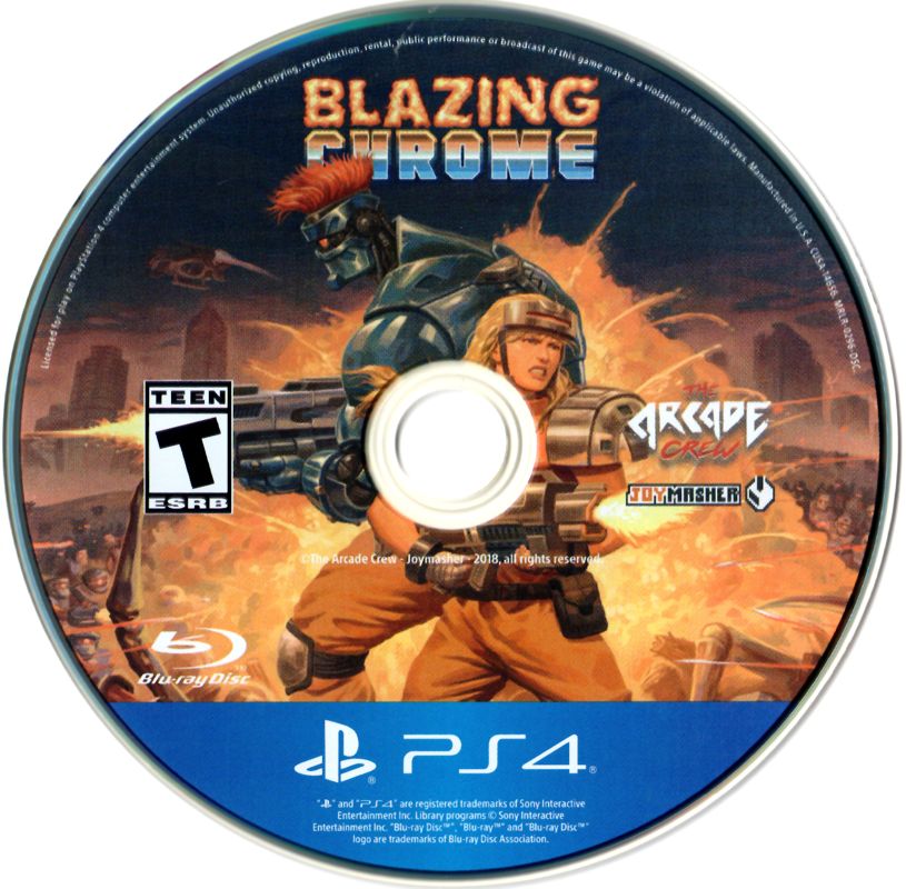 Media for Blazing Chrome (PlayStation 4) (Limited Run Games edition)