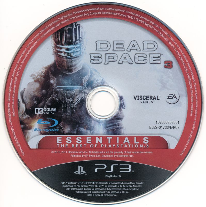 Media for Dead Space 3 (PlayStation 3) (Essentials release)