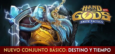 Front Cover for Hand of the Gods: Smite Tactics (Windows) (Steam release): New Cards: Time and Fate (Spanish version)