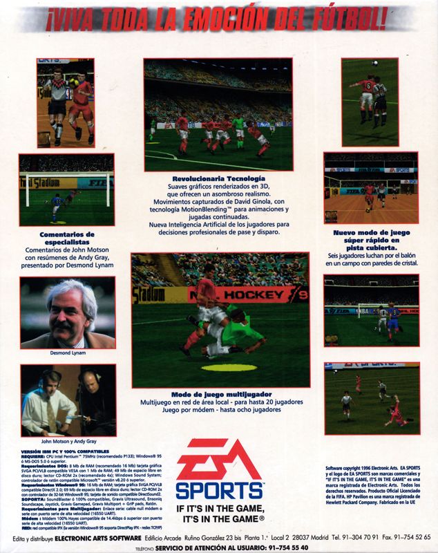 FIFA Soccer 97 cover or packaging material - MobyGames