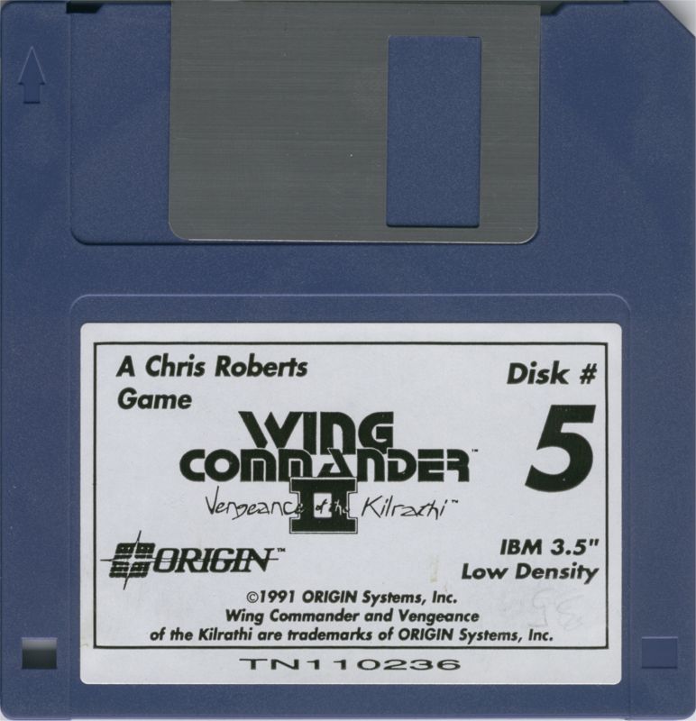 Media for Wing Commander II: Vengeance of the Kilrathi (DOS): Disk 5