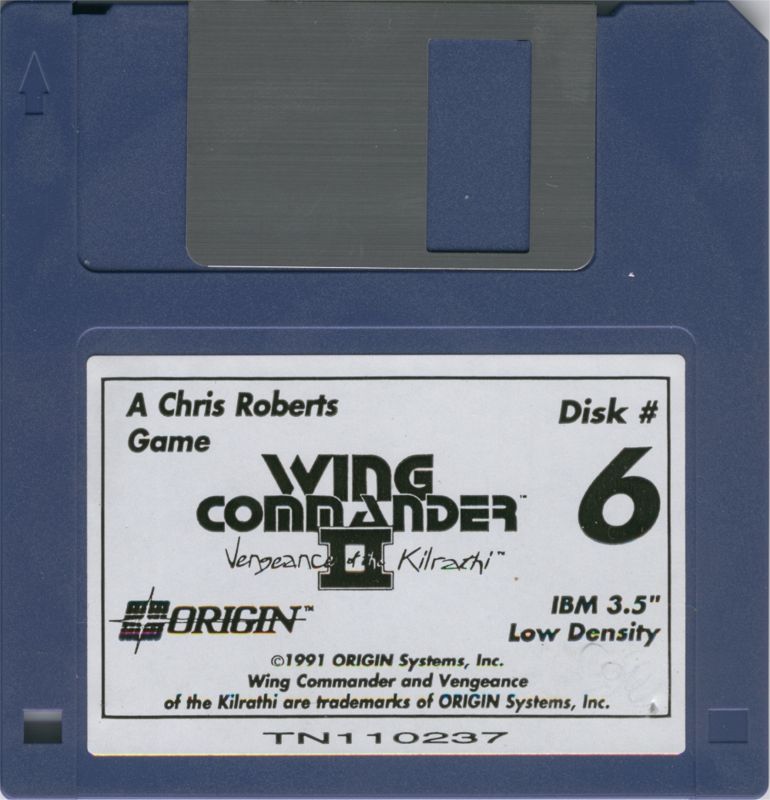 Media for Wing Commander II: Vengeance of the Kilrathi (DOS): Disk 6