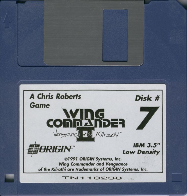 Media for Wing Commander II: Vengeance of the Kilrathi (DOS): Disk 7