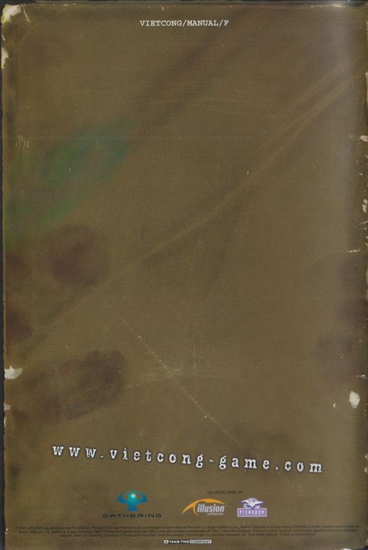 Manual for Vietcong (Windows): Back (44-page)