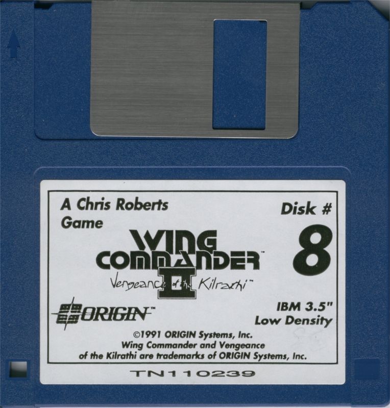 Media for Wing Commander II: Vengeance of the Kilrathi (DOS): Disk 8