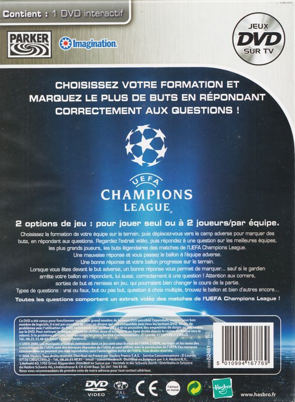 Back Cover for UEFA Champions League (DVD Player)