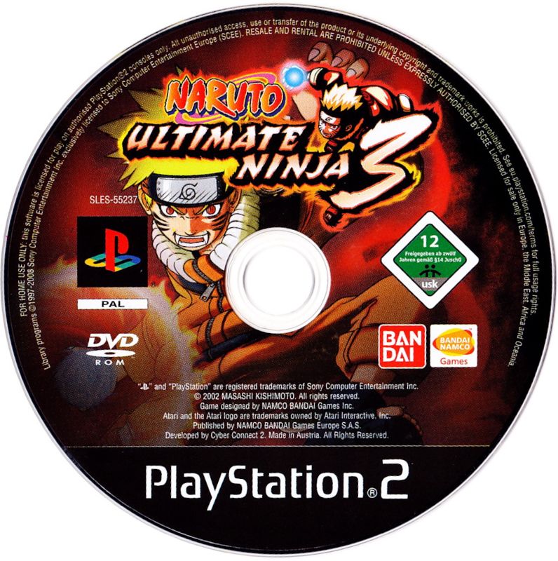 Media for Naruto: Ultimate Ninja 3 (PlayStation 2)