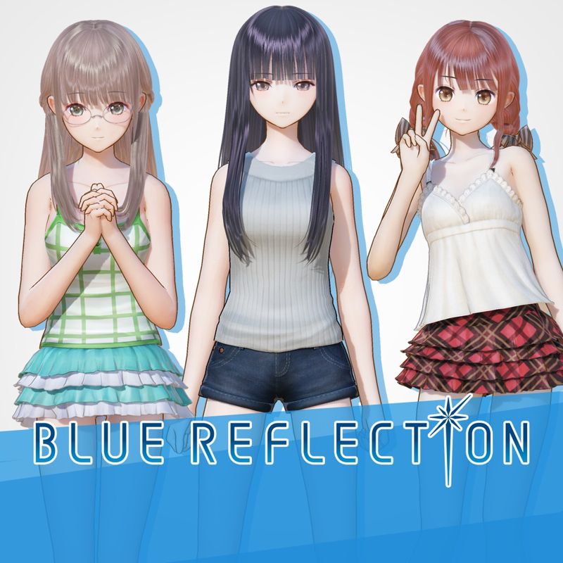 Front Cover for Blue Reflection: Summer Clothes Set D (Sanae, Ako, Yuri) (PlayStation 4) (download release)