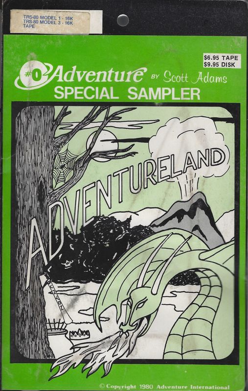 Front Cover for Adventure #0: Special Sampler (TRS-80) (Adventure International Styrofoam folder)