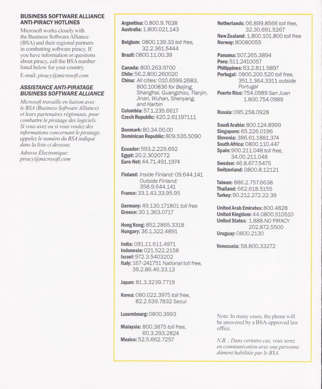 Extras for CART Precision Racing (Windows): Subsidiary Information booklet - Back (4-page)