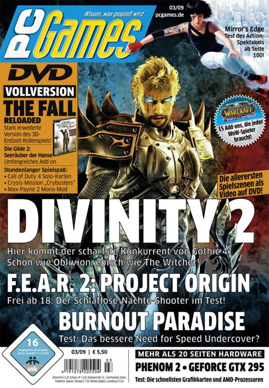 Front Cover for The Fall: Last Days of Gaia (Windows) (PC Games (USK 16 Version) 03/2009 covermount; Reloaded version)