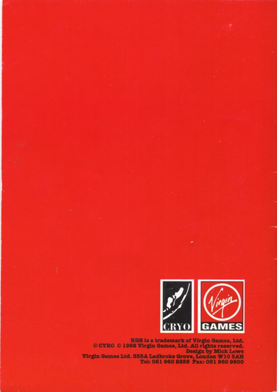 KGB cover or packaging material MobyGames