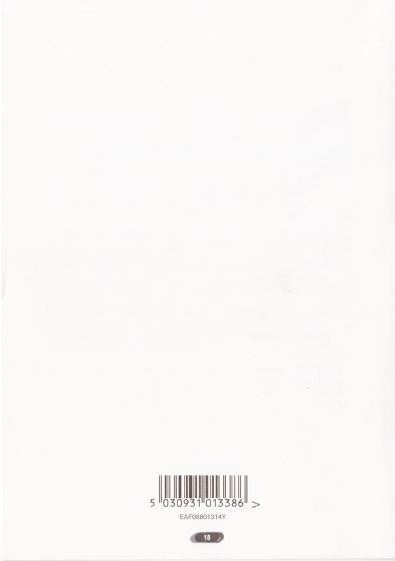 Reference Card for NHL 98 (Windows): Reference Booklet - Back (18-page)