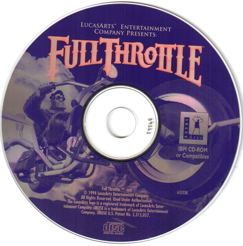 Media for Full Throttle (DOS)