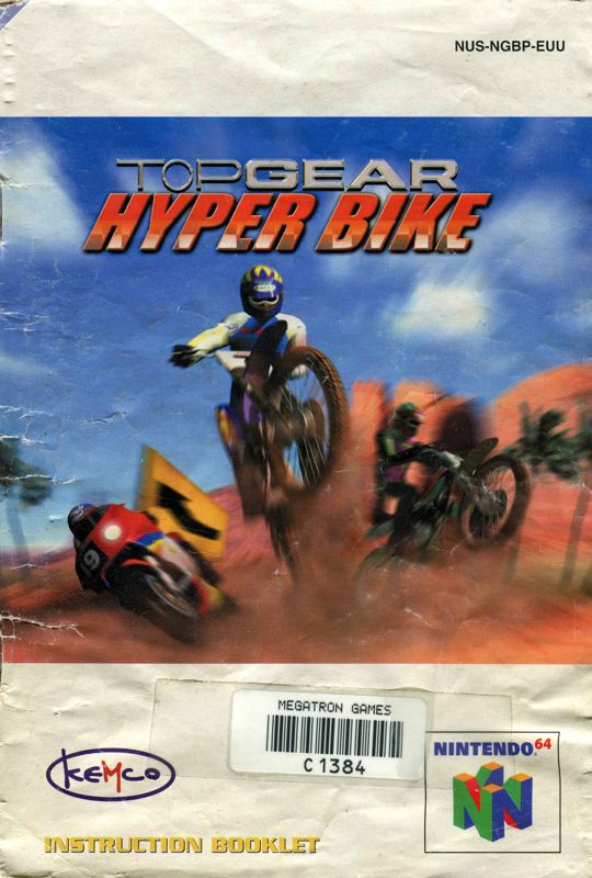 Manual for Top Gear Hyper-Bike (Nintendo 64): Front