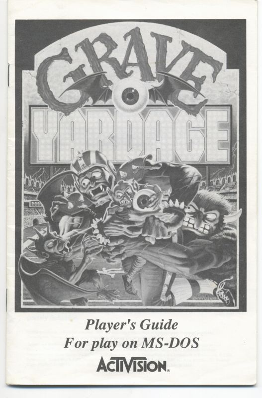 Manual for Grave Yardage (DOS) (3.5" Release): front