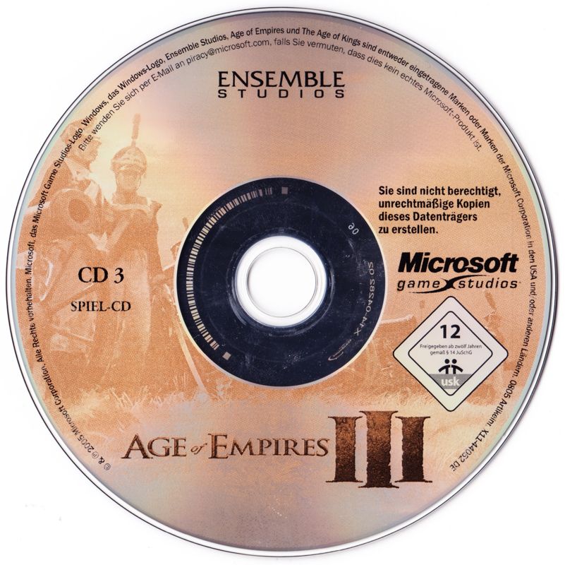Media for Age of Empires III: Complete Collection (Windows) (CD-ROM release): Age of Empires III Disc 3