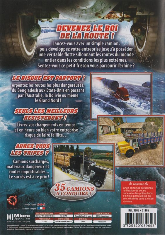 Other for 18 Wheels of Steel: Extreme Trucker 2 (Windows): Keep Case - Back