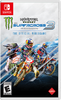 Front Cover for Monster Energy Supercross 3: The Official Videogame (Nintendo Switch) (download release): 1st version