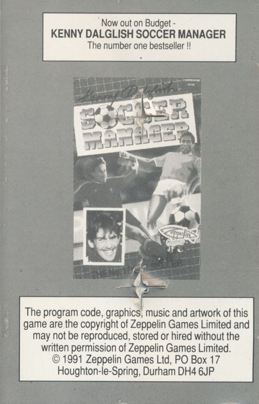 Inside Cover for Jocky Wilson's Compendium of Darts (ZX Spectrum)