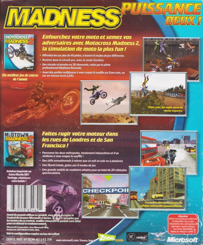 Back Cover for Racing Madness 2 (Windows)