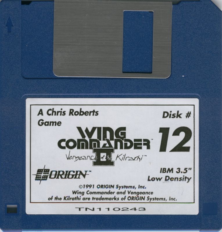 Media for Wing Commander II: Vengeance of the Kilrathi (DOS): Disk 12