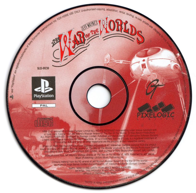 Media for Jeff Wayne's The War of the Worlds (PlayStation)