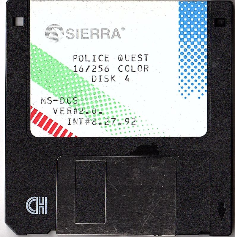 Media for Police Quest: In Pursuit of the Death Angel (DOS): Disk 4