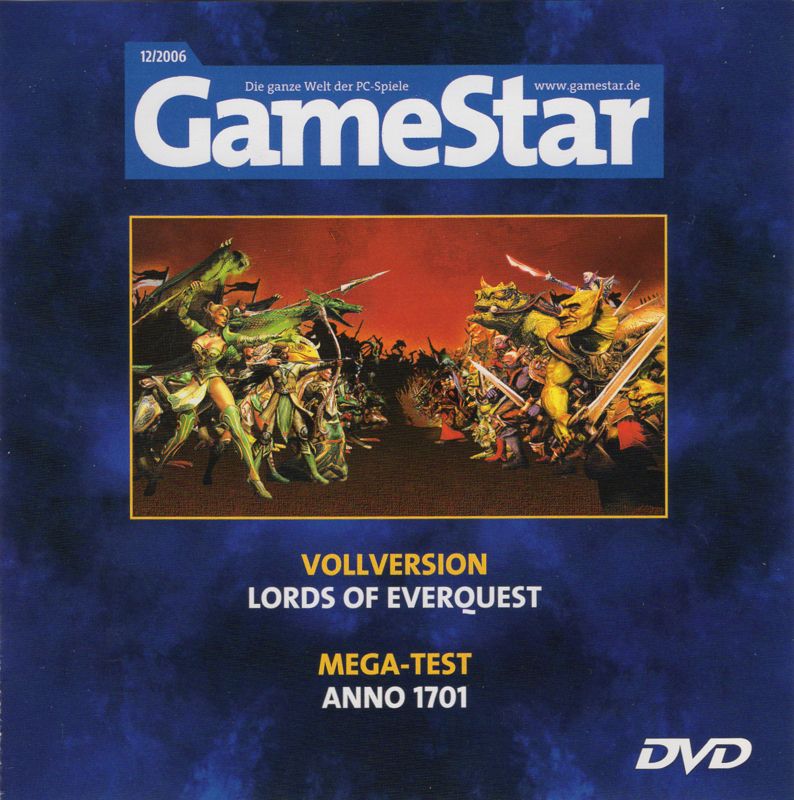 Other for Lords of EverQuest (Windows) (Gamestar covermount 12/2006): Jewel case - font cover