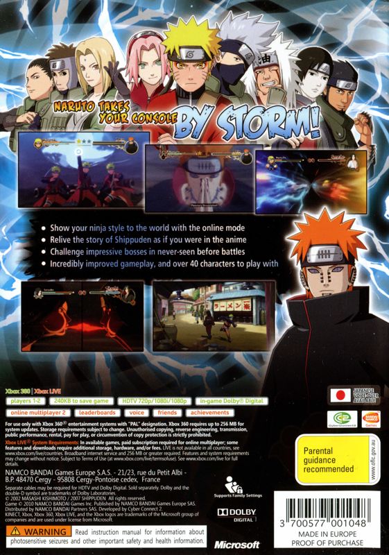 Naruto Shippuden: Ultimate Ninja Storm 2 XBOX 360