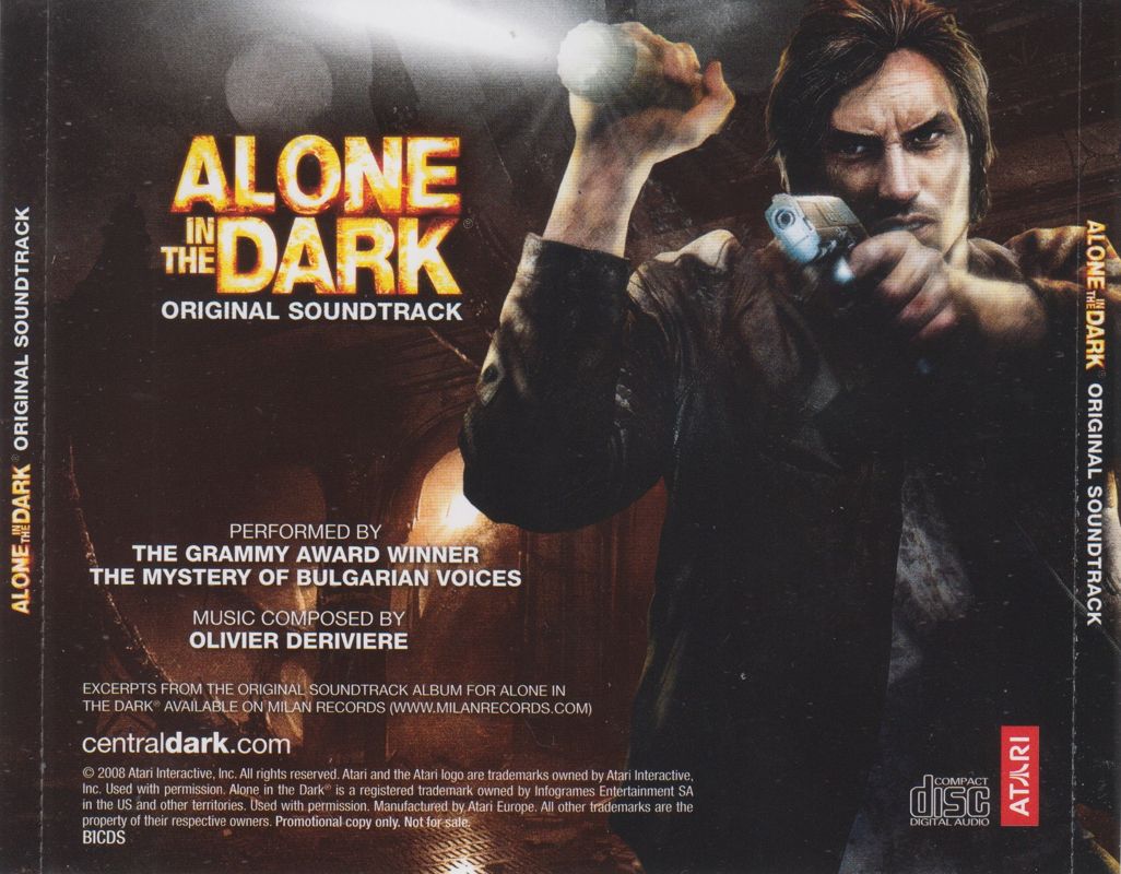 Soundtrack for Alone in the Dark (Limited Edition) (Windows): Jewel Case - Full Back Cover