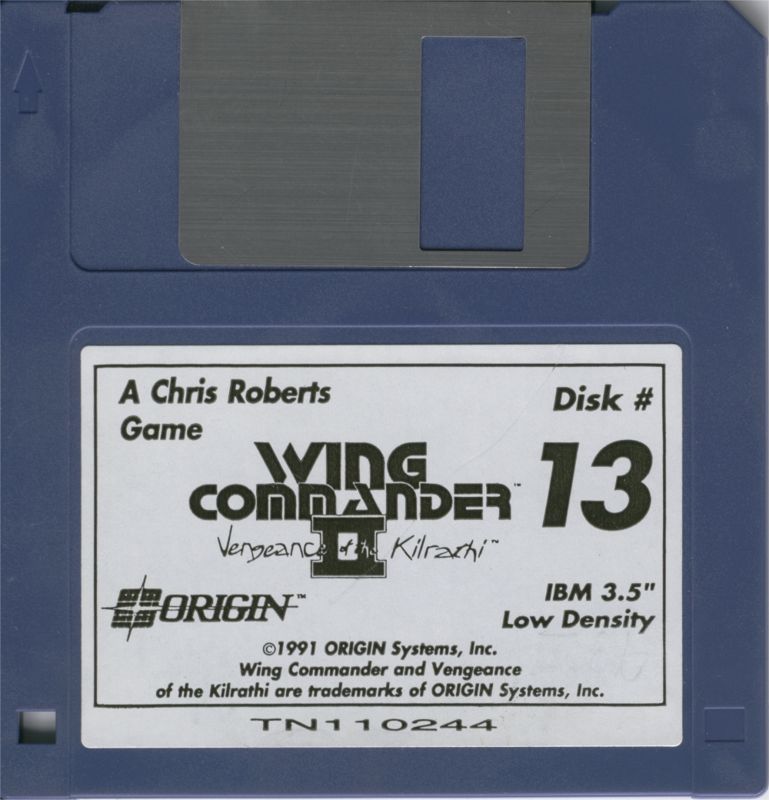 Media for Wing Commander II: Vengeance of the Kilrathi (DOS): Disk 13