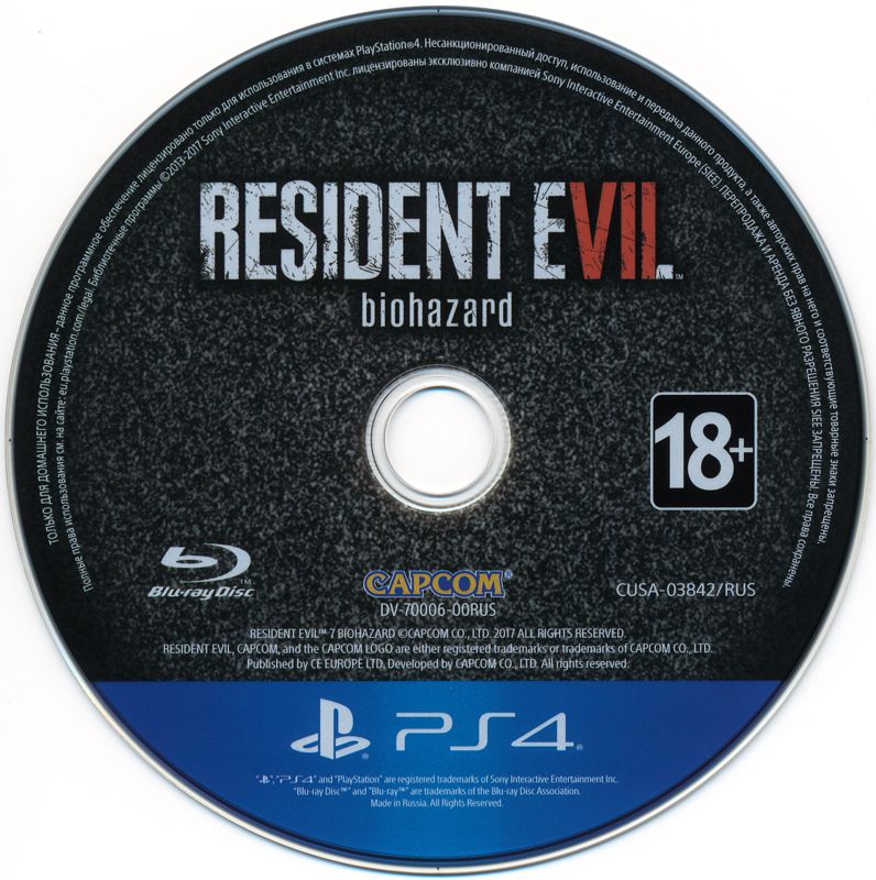 Media for Resident Evil 7: Biohazard (PlayStation 4) (PlayStation Hits release)
