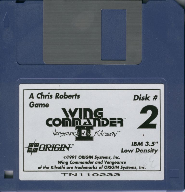 Media for Wing Commander II: Vengeance of the Kilrathi (DOS): Disk 2