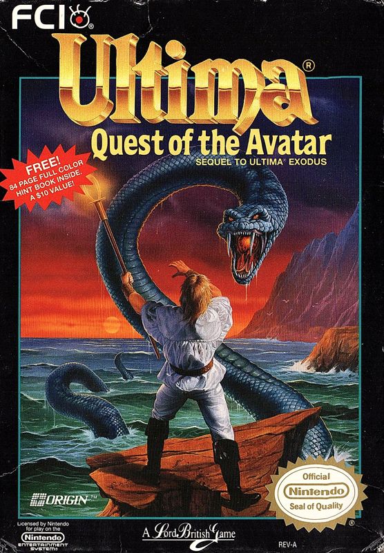 Front Cover for Ultima IV: Quest of the Avatar (NES)