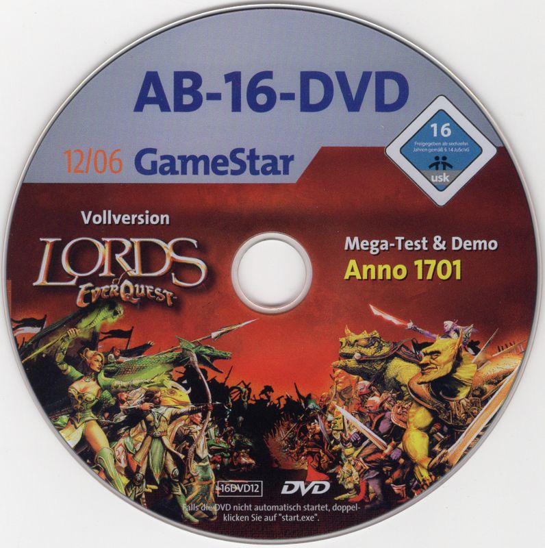 Media for Lords of EverQuest (Windows) (Gamestar covermount 12/2006)