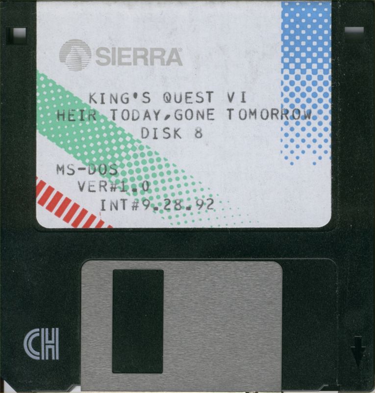 Media for King's Quest VI: Heir Today, Gone Tomorrow (DOS): Disk 8