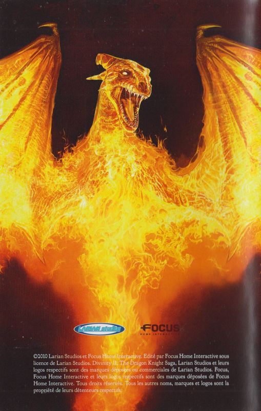 Manual for Divinity II: The Dragon Knight Saga (Windows): Back (44-page)