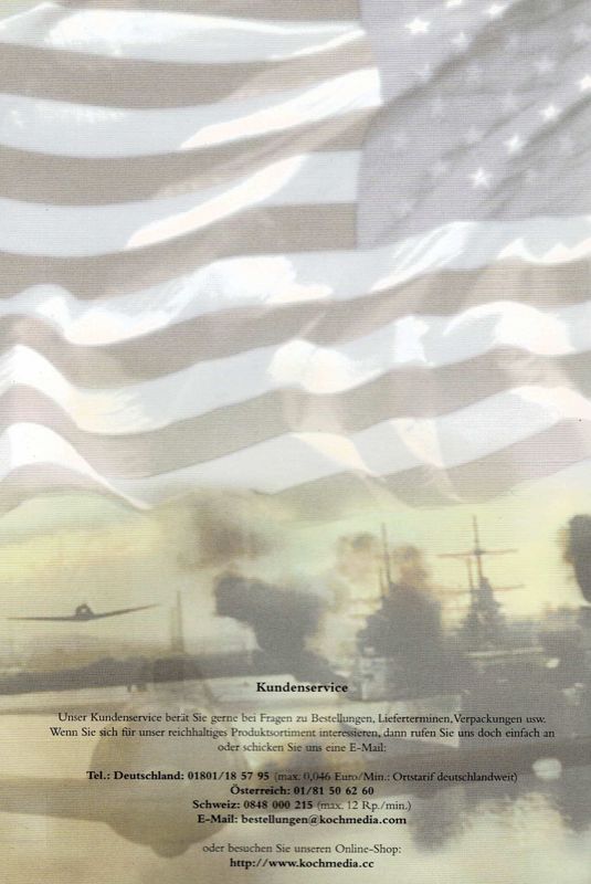 Manual for Pearl Harbor: Strike at Dawn (Windows) (re-release): Back