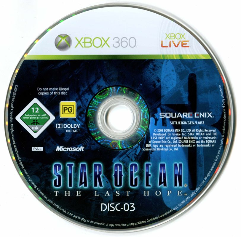 Star Ocean: The Last Hope cover or packaging material - MobyGames