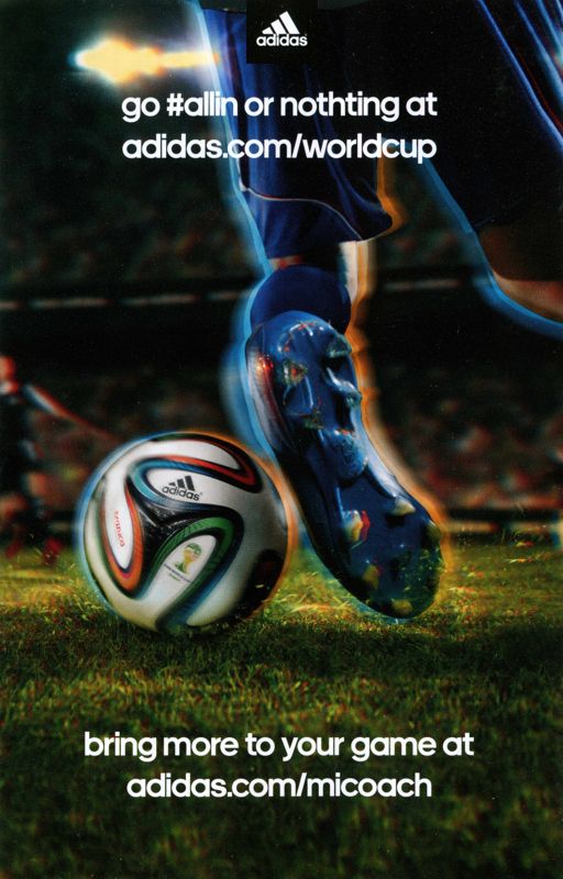 Advertisement for 2014 FIFA World Cup Brazil (Xbox 360): Back