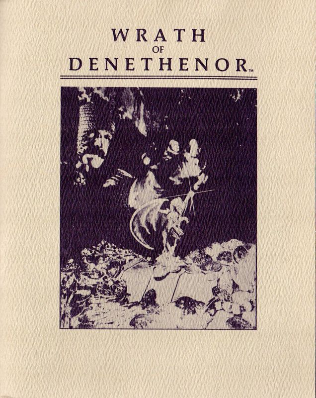 Manual for Wrath of Denethenor (Apple II)