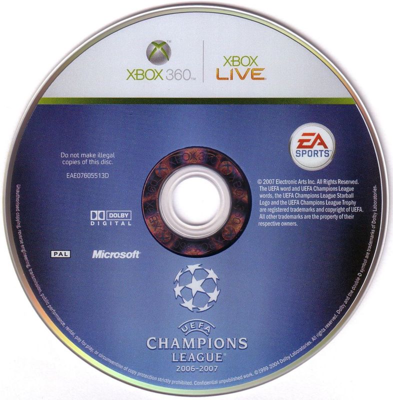 Media for UEFA Champions League 2006-2007 (Xbox 360)