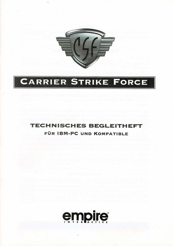 Extras for Navy Strike (DOS) (The White Label Release): Technical Information - Front