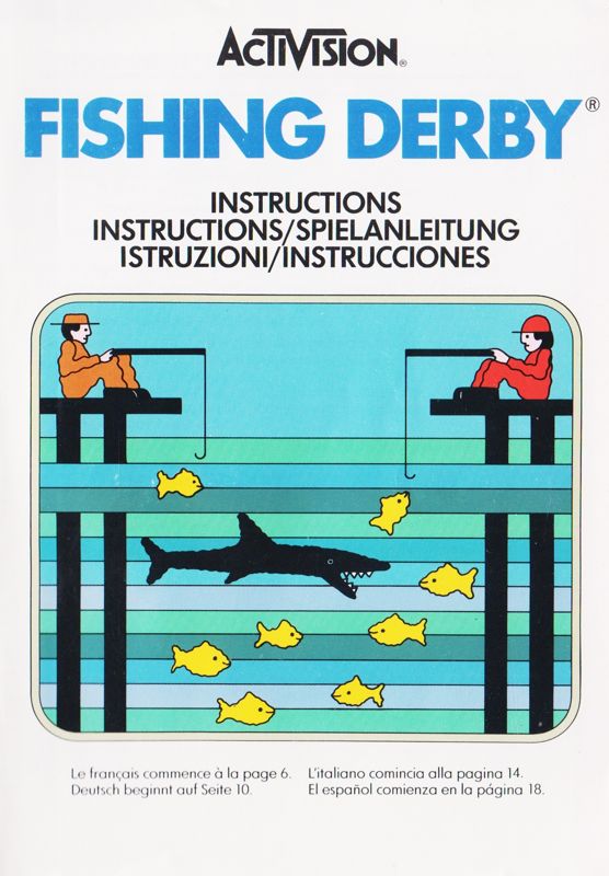 Manual for Fishing Derby (Atari 2600): English - Front