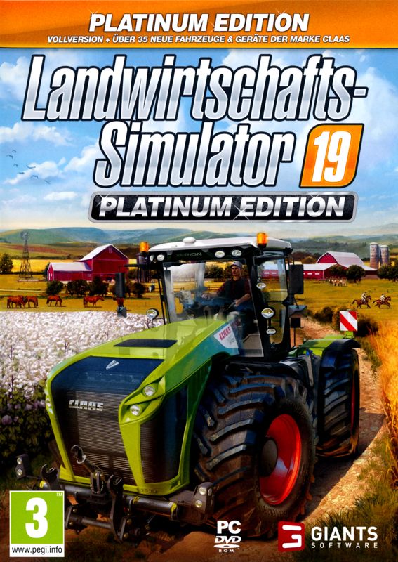 Front Cover for Farming Simulator 19: Platinum Edition (Windows)